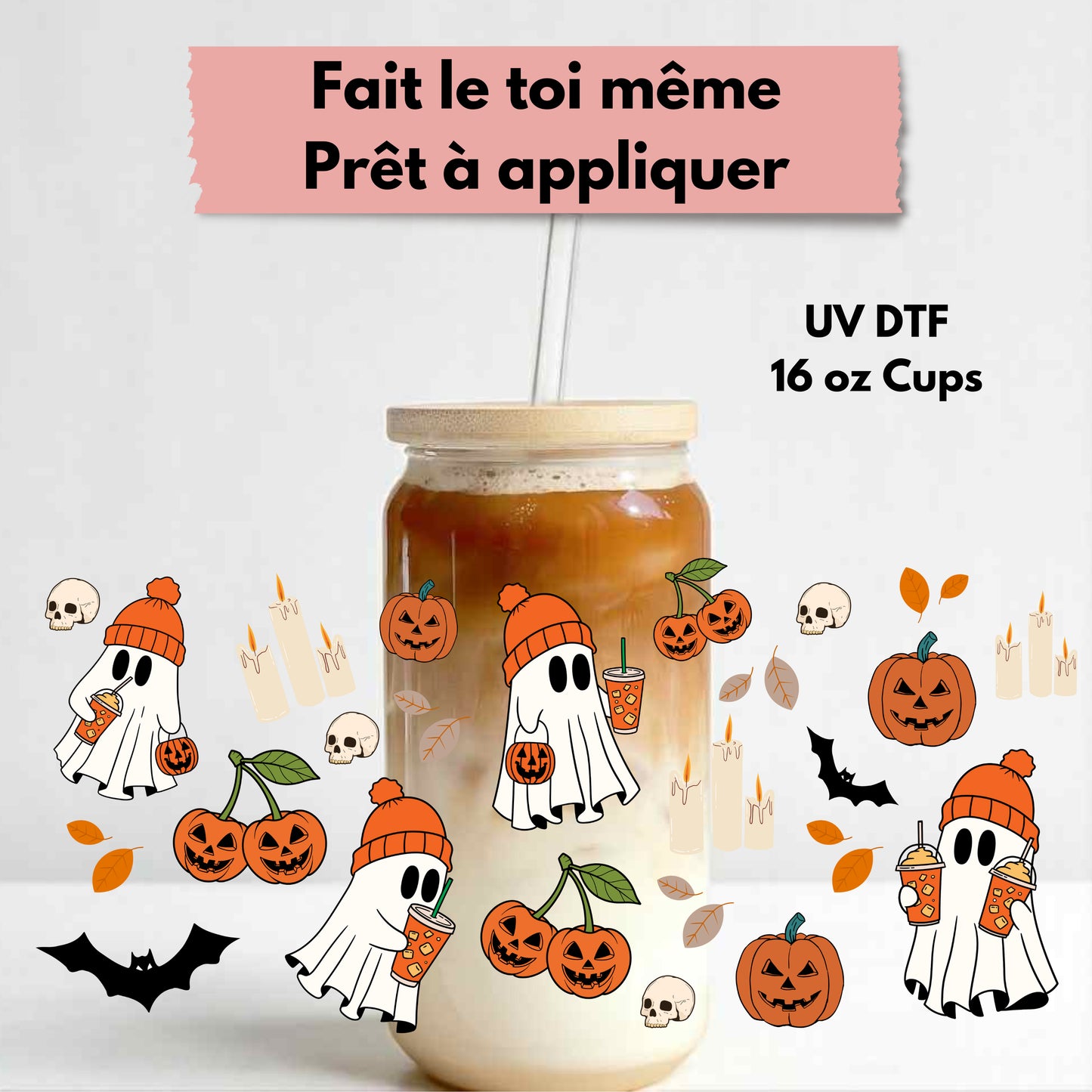 Collant DTF - Fantômes - MoonlyAquarius