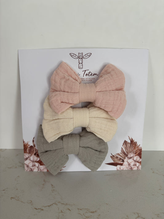 Douceur - Trio de Boucles 🎀 Mini Totem *Neuf