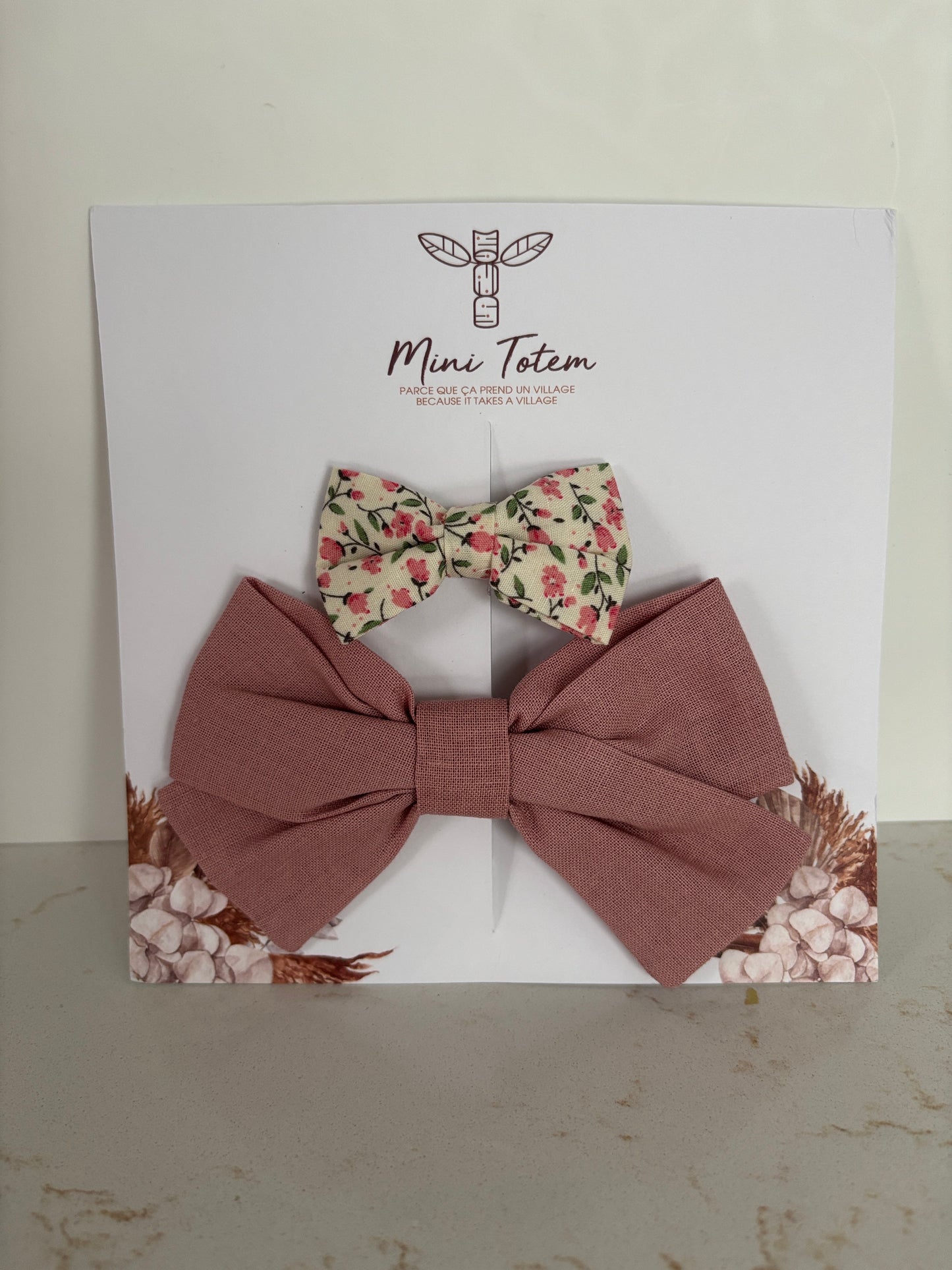 Rosey - Duo de Boucles 🎀 Mini Totem *Neuf