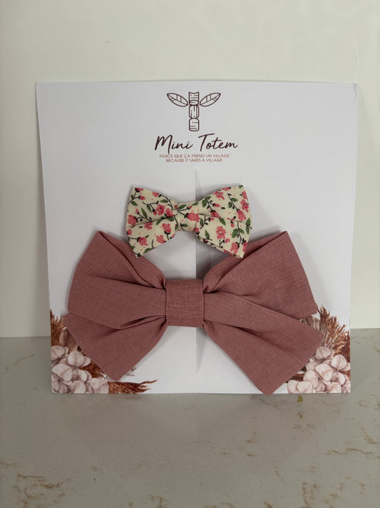 Rosey - Duo de Boucles 🎀 Mini Totem *Neuf