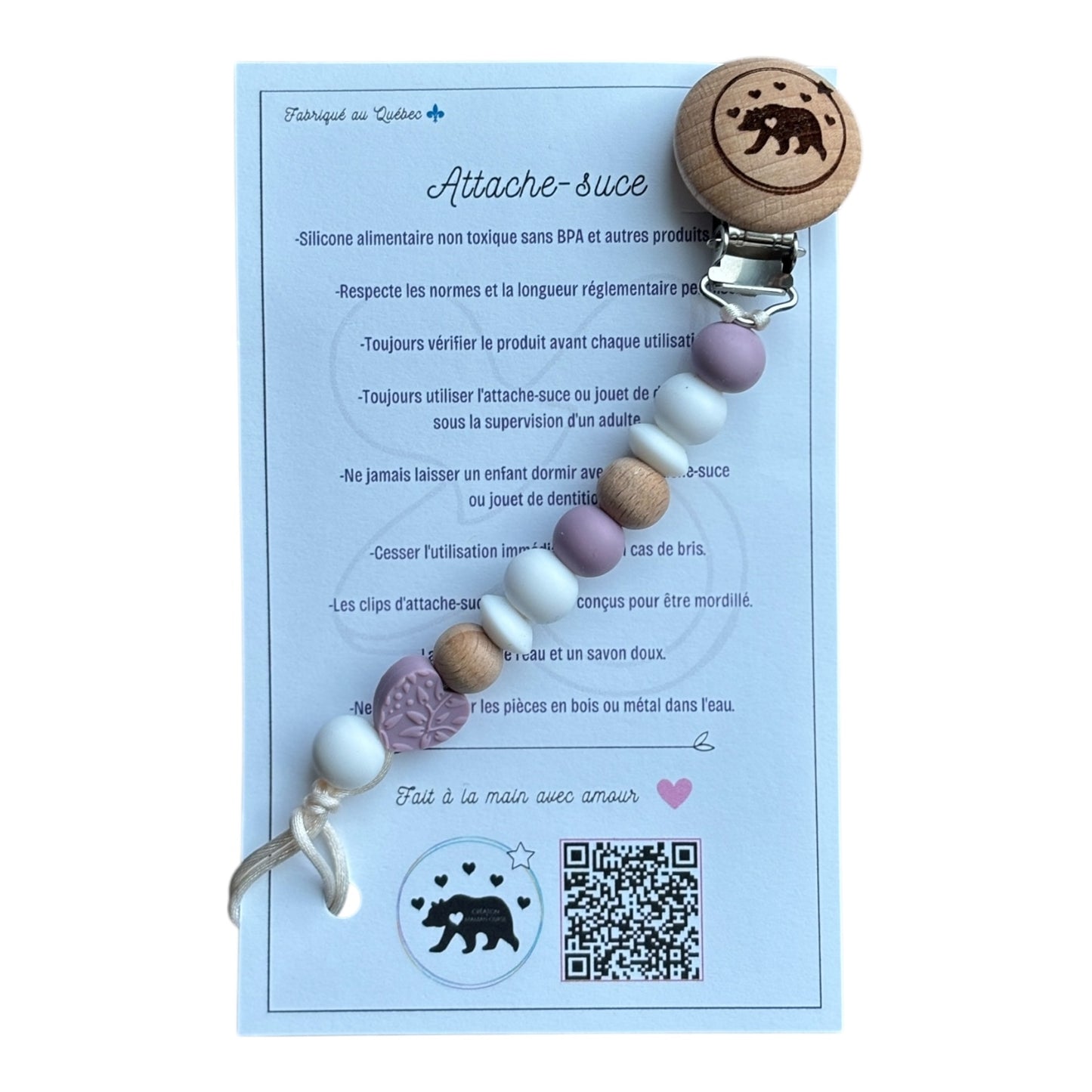 Attache-suce - Coeur - MamanOurse *Neuf