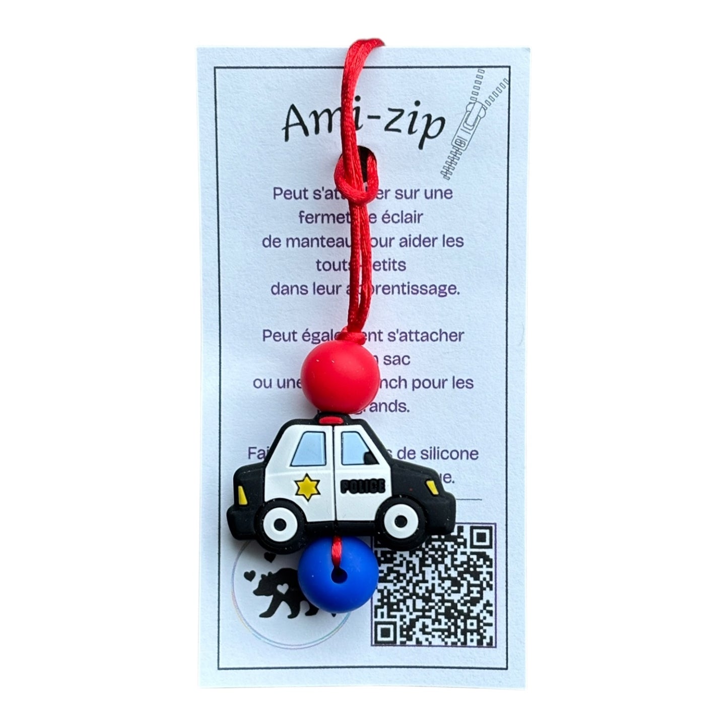 Ami-zip - Auto de police - MamanOurse *Neuf