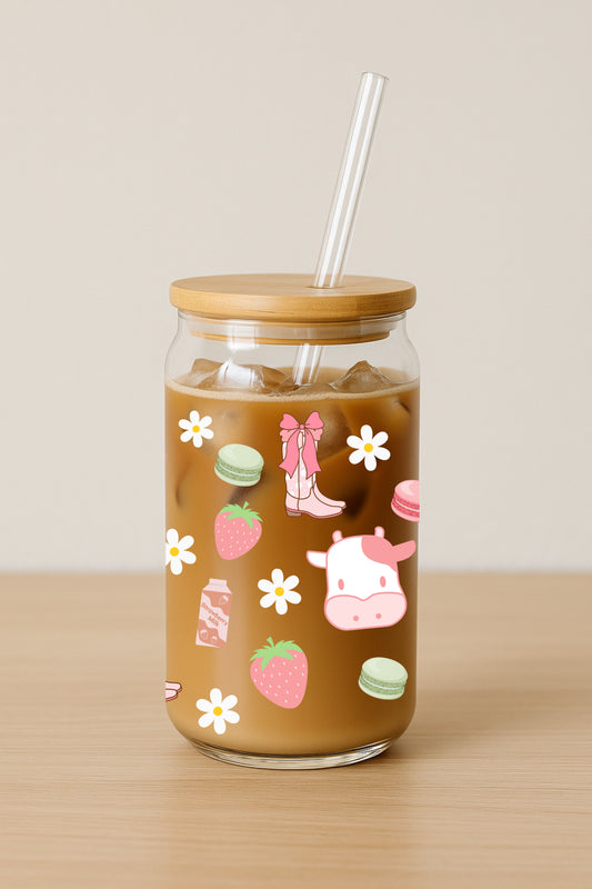 Collant DTF - VacheRose - MoonlyAquarius