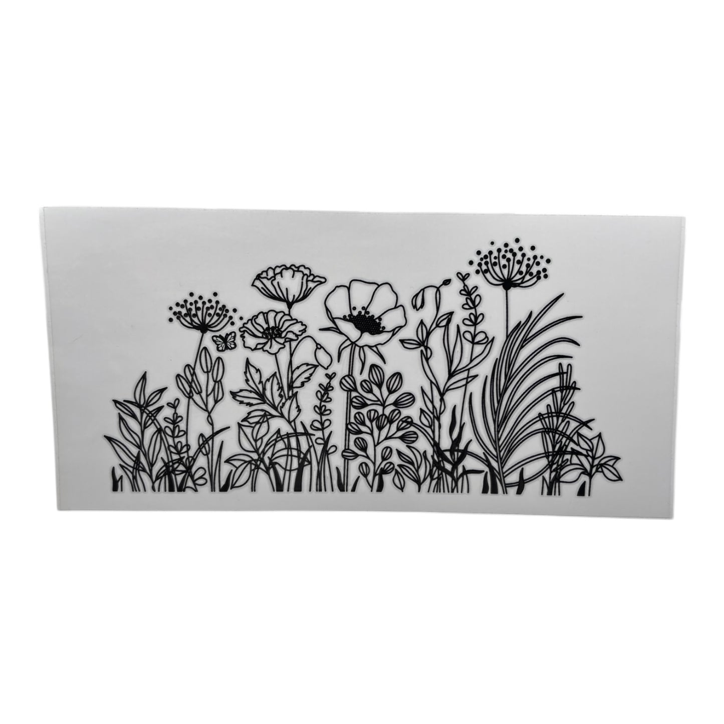 Collant DTF - Fleurs B&W - MoonlyAquarius