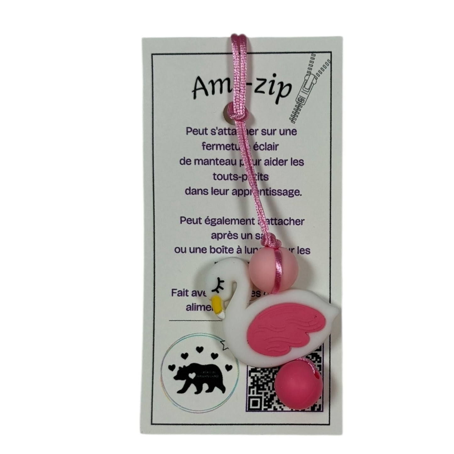 Ami-zip - FlamantRose - MamanOurse *Neuf