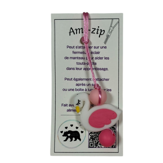 Ami-zip - FlamantRose - MamanOurse *Neuf