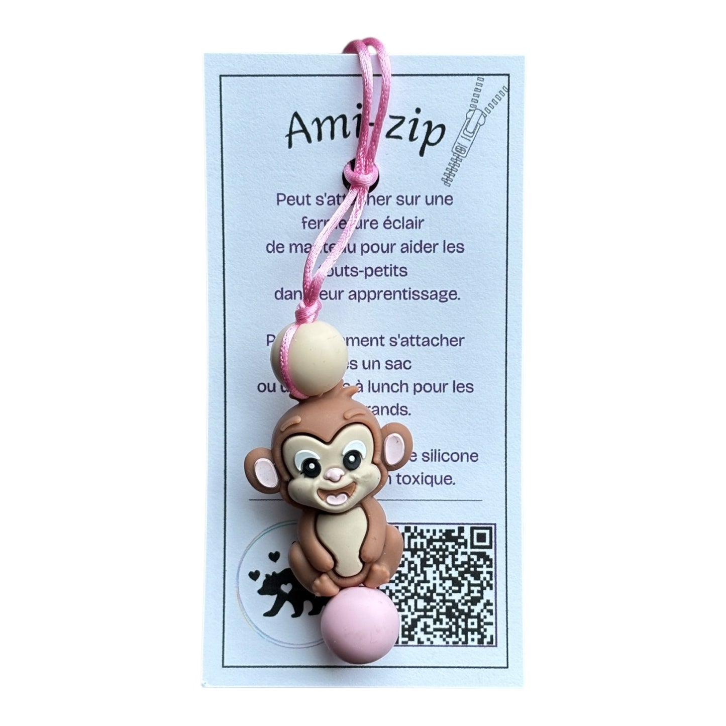 Ami-zip - Singe - MamanOurse *Neuf